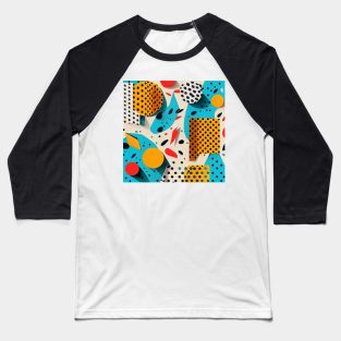 Memphis pattern 4 Baseball T-Shirt